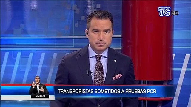 Transportistas fueron sometidos a pruebas PCR en Quito