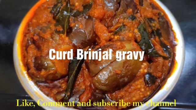 Curd Brinjal gravy in Tamil/Brinjal recipes/Brinjal gravy/Brinjal curry/Brinjal kulambu/kathirikai gravy/Kathirikai recipes/Kathirikai kara kuzhambu recipe