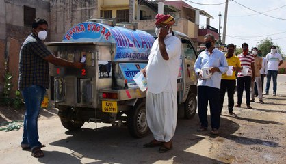 mobile milk ATM services has been started in jodhpur during corona
