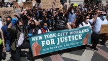 New York City protest: Anger at mayor response as city opens up