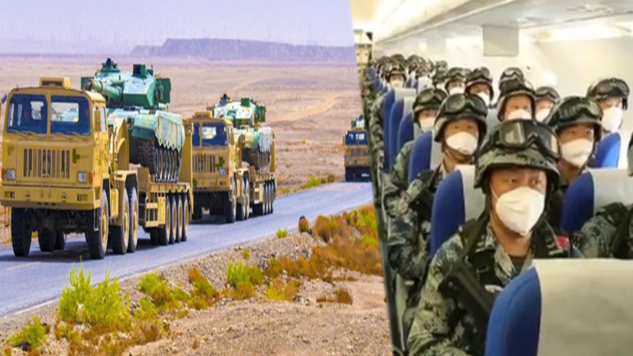 China Army Training : ரகசிய இடத்தில் படைகளைக் குவிக்கும் சீனா