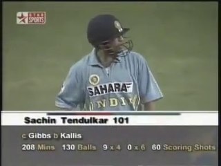Sachin Smashed 101 vs South africa in ODI 2001 pure Gold