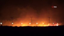 - Suriye sınırında korkutan yangın- Sınırdaki yangın sırasında patlamalar meydana geldi