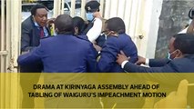 Drama at Kirinyaga Assembly ahead of tabling of Waiguru's impeachment motion