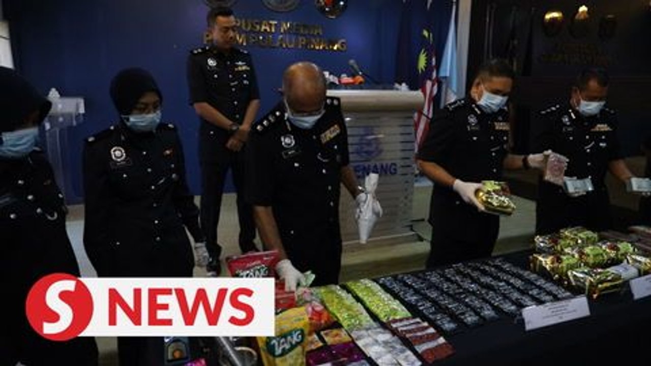 Penang cops bust two drug rings, seize drugs worth over RM1.2mil