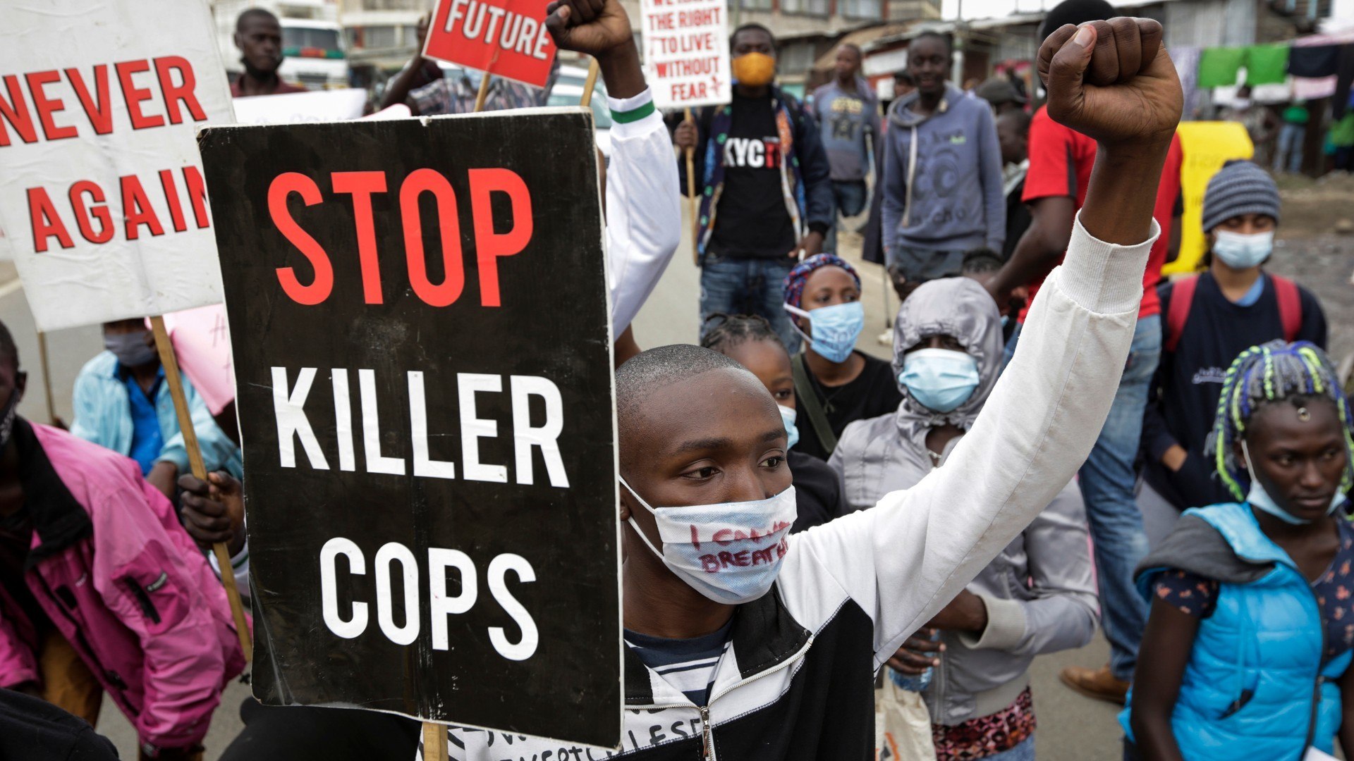 'Never again': Protesters march against Kenyan police brutality