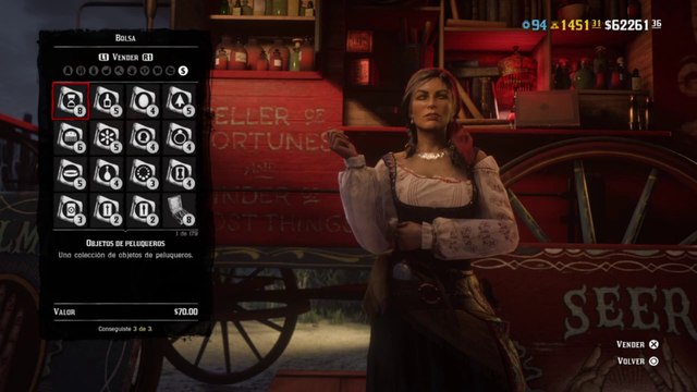 Red Dead Redemption 2 Online Localización de Objetos Colección de Peluqueros