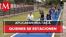 Movilidad implementa dispositivos de apercibimiento en ciclovía de Puebla