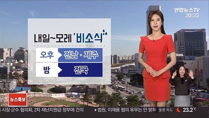 [날씨] 내일 오후부터 차츰 비…모레 아침까지 이어져