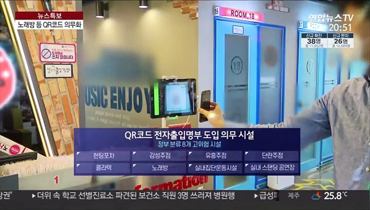 내일부터 QR코드 찍어야 노래방·클럽 출입 가능