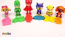 PJ Masks & Paw Patrol Play Doh Can Heads & Play Doh Molds