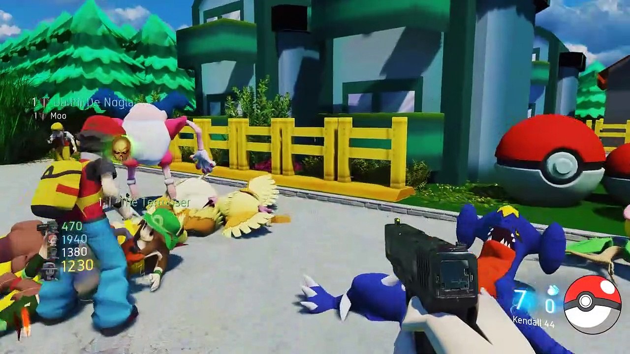 B03 Zombies Funny Moments - Pokémon Map || Vanossgaming.