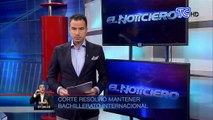 Corte Nacional resolvió mantener el bachillerato internacional