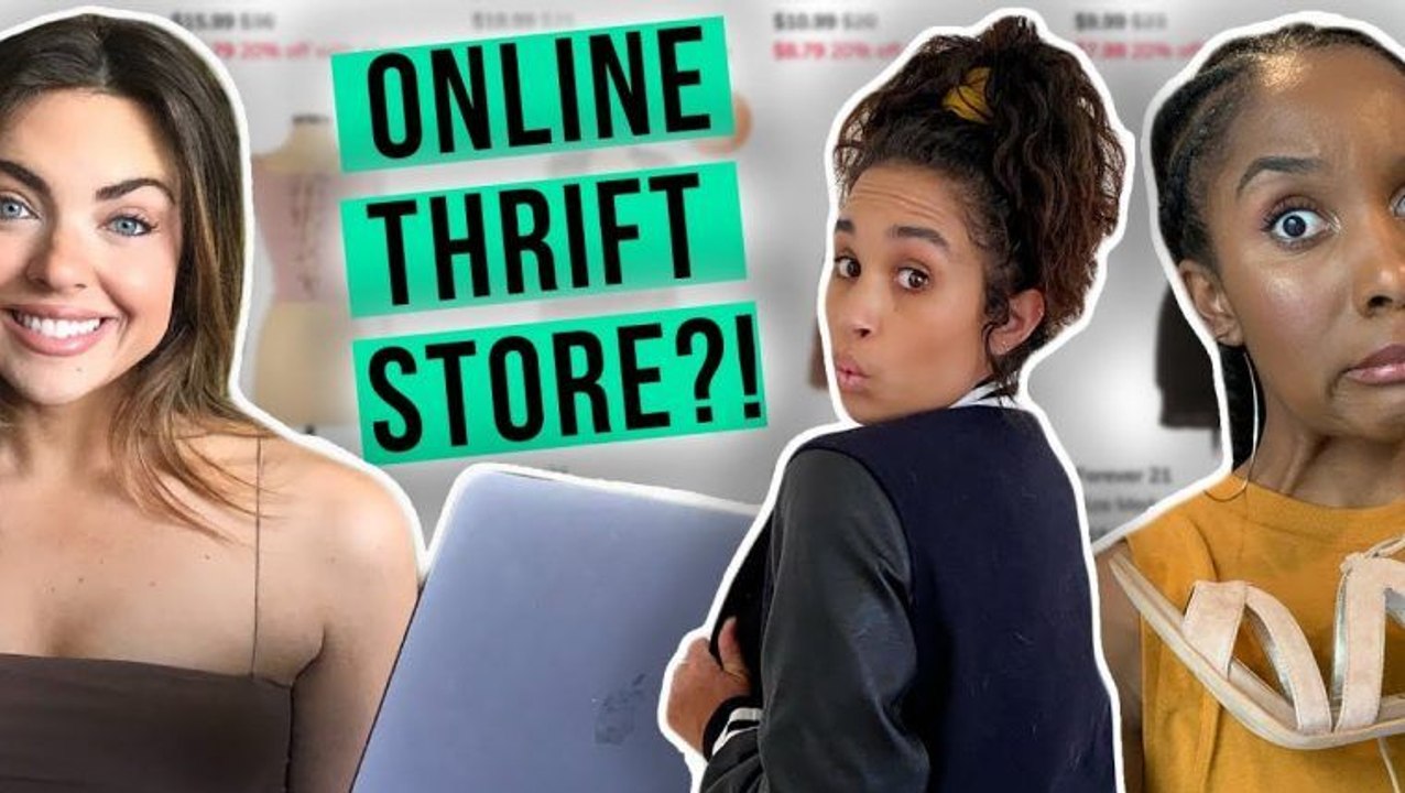 Styling My Friends By Only ONLINE THRIFTING?!