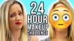 Wearing 24 Hour Makeup for 24 HOURS! What happened to our SKIN?!