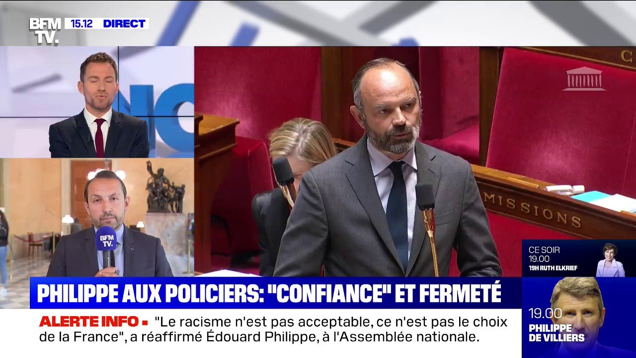 Édouard Philippe : "La police nationale, la gendarmerie ne sont pas racistes"f