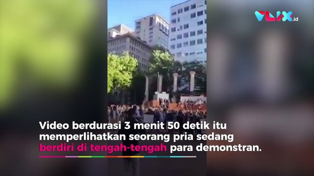 Merinding! Orang Indonesia Pimpin Doa di Demo Anti Rasis AS