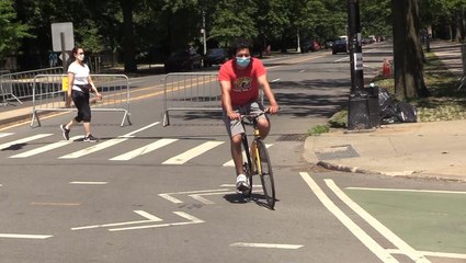 NYC enjoying warm weather and open streets