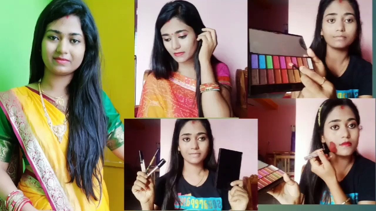 party makeup at home for beginners/makeup tutorial/makeup hacks/makeup set/makeup Façon de faire/