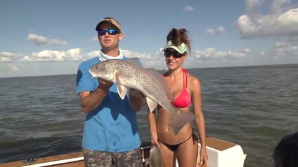 Couple goes FISHING in Florida and catch SPOTLESS redfish!