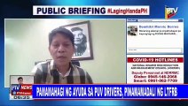 Pamamahagi ng ayuda sa PUV drivers, pinamamadali ng LTFRB