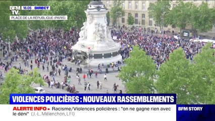 Le rassemblement en hommage à George Floyd débute à Paris