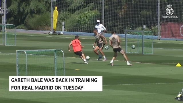 Gareth Bale returns to training with Real Madrid