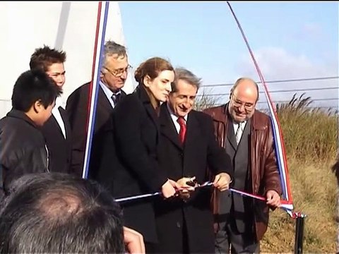 Inauguration de la sculpture Aérotrain de Georges Saulterre