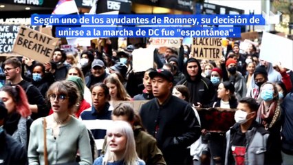 Mitt Romney participa en la protesta de Washington D.C.