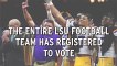 The LSU Football Team Is Registering To Vote