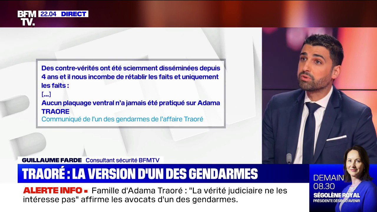 Pour l'un des gendarmes, "la vérité judiciaire n'intéresse pas" la famille d'Adama Traoré