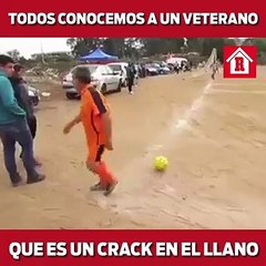 Veterano anota gol olímpico en en el llano