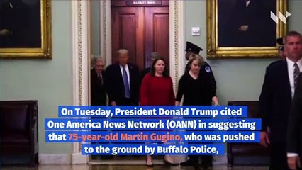 Trump Says 75-Year-Old Man Shoved by Cops Could Be 'Antifa Provocateur'