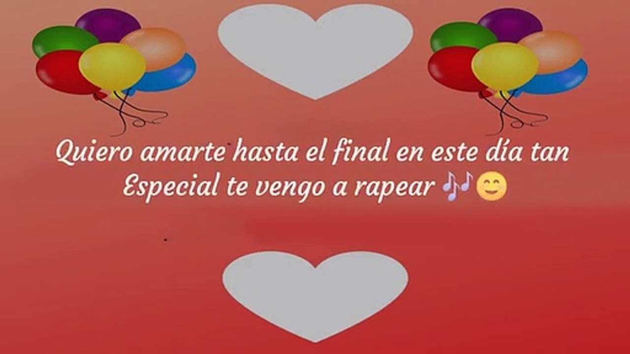 RAP ROMANTICO PARA DEDICAR  FELIZ CUMPLEAÑOS MI AMOR  Mc J Rap