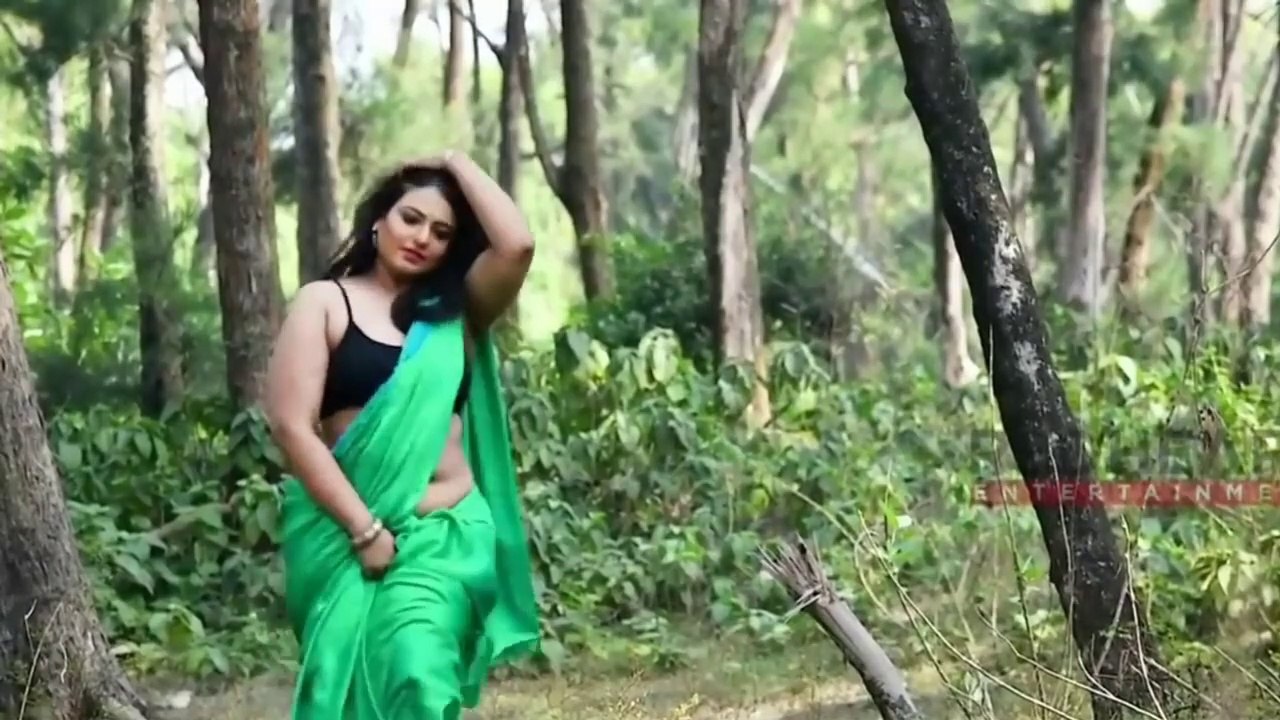 Aranye Saree Sneha Green Saree photoshoot  Full HD video song