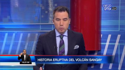 Volcán  Sangay uno de los más activos del Ecuador: Historial