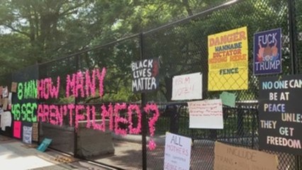 Manifestantes se toman la valla de la Casa Blanca para protestar contra Trump y el racismo