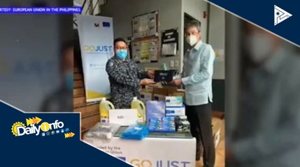 EU, nag-donate ng mga gadget at PPEs sa BJMP