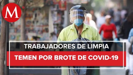 Trabajadores de limpia en la CdMx sufren por el covid-19