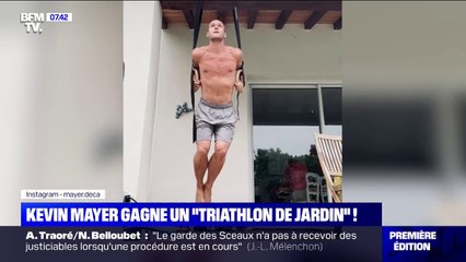 Kevin Mayer remporte un "triathlon de jardin" à distance