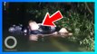Pria mabuk tertidur di motor, tidak sadar hampir tenggelam dalam banjir- TomoNews