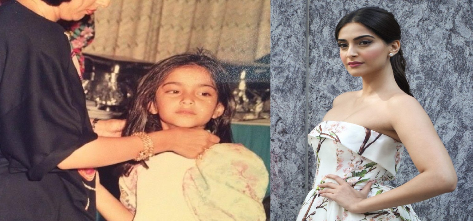 Anil Kapoor shares childhood photos of Sonam Kapoor.