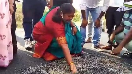 తుమ్మితే ఊడిపోయే ముక్కులా ఉంది | MLA Seethakka comments on Telangana Government Road Contractors