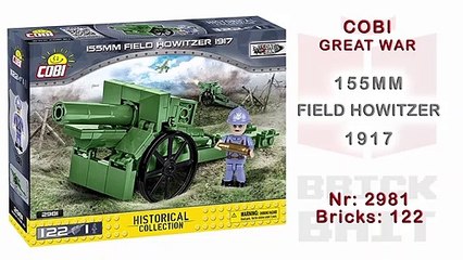 [COBI] 155mm Field Howitzer 1917 - Speedbuild (Great War Series No. 2981)