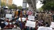 Doctors at Hyd’s Gandhi hospital stage protests after attack by COVID-19 victim’s kin
