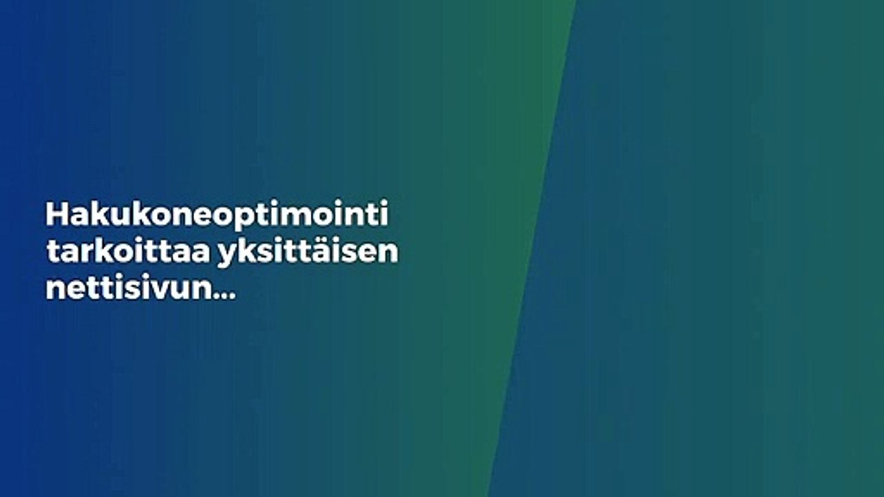 Hakukoneoptimointi