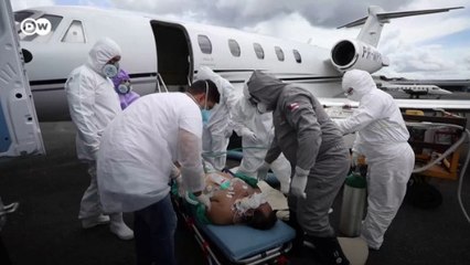 Transporte aéreo de pacientes com covid-19 no Amazonas