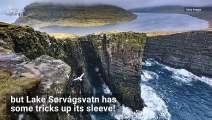 Lake on the Faroe Islands is a Mind-Blowing Optical Illusion