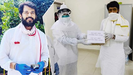 Ravi Kishan ने इम्युनिटी पावर बढ़ाने वाली दवा का किया वितरण