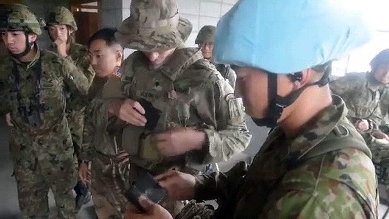 American and JSDF sniper cross training